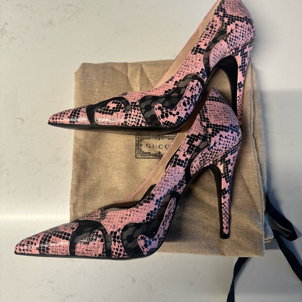 Gucci Python Pumps - image 4